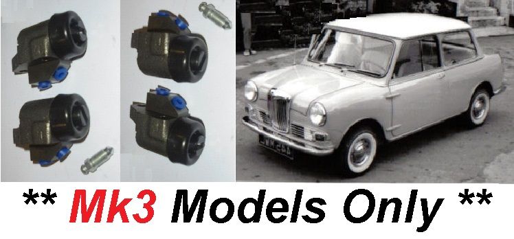 FRONT BRAKE WHEEL CYLINDERS x4 (Riley Elf) (**Mk3 Only**) (**From 66- 70**)  